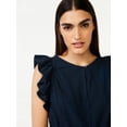 thumbnail image 2 of Free Assembly Women's Sleeveless Ruffle Top, 2 of 6