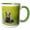 Green/White, variant on 3drose, Alaska. Grizzly Bear Cub Sits in a Meadow in Lake Clark Np., 11oz Two-tone Green Mug
