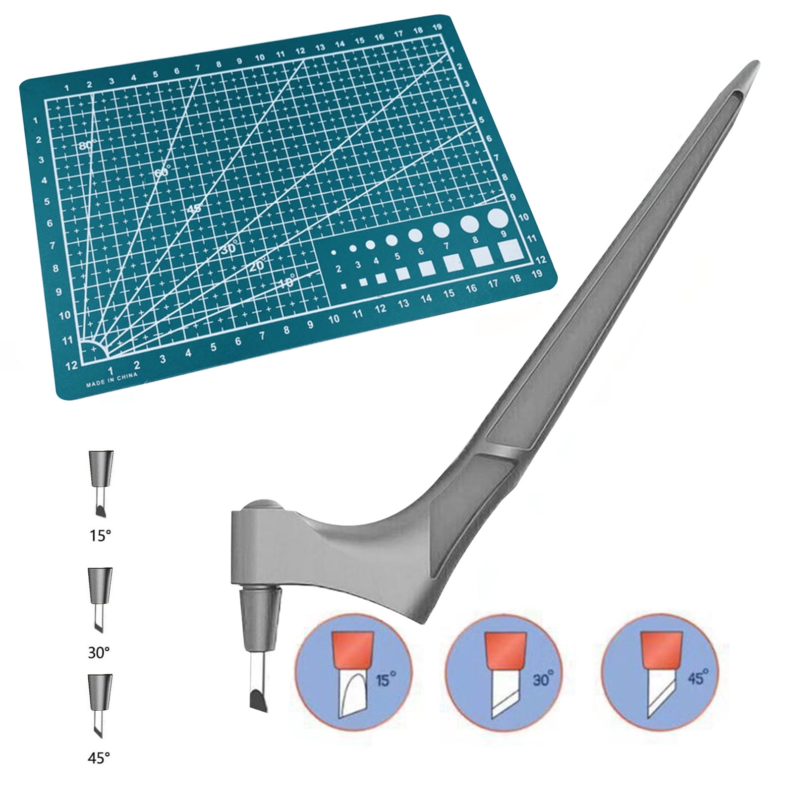 XEOVHV Craft Cutting Tools Kit, 1Pc Utility knife, 1Pc Board, 3Pcs