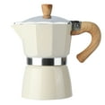 thumbnail image 1 of Espresso Maker, Coffee Percolator, Turkish Coffee Maker 6 Cup, Cream Color Coffee Maker Camping Coffee Pot Manual, 1 of 5