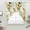Yellow, variant on Green Leaves Swag Curtains for Kitchen/Bedroom/Living Room, Summer Botanical Farmhouse Watercolor Leaf Scalloped Curtains 63 Inch Long, Window Swag Topper Curtains Valances 2 Panels Set 36"x63"