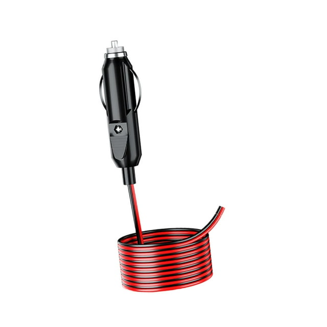 Cable de extensión para encendedor de cigarrillos de coche, compresor de aire, conector duradero, enchufe macho a hembra de repuesto para nevera , 4m