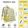 thumbnail image 6 of Yellow Lemon Pattern Backpack for Summer, Lightweight Small Daypack with Fresh Citrus Print Design, 6 of 6