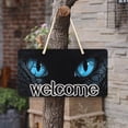 thumbnail image 5 of Welcome Sign Hello Front Door Sign,Hanging Welcome Sign for Farmhouse porch Summer Welcome Sign Front Door Decoration-Cat Blue Eyes, 5 of 7