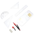 thumbnail image 4 of MasteelfCA 1 Set Student Metal Compass Math Geometry Drawing Tool Student Compass Ruler (Random Color), 4 of 7