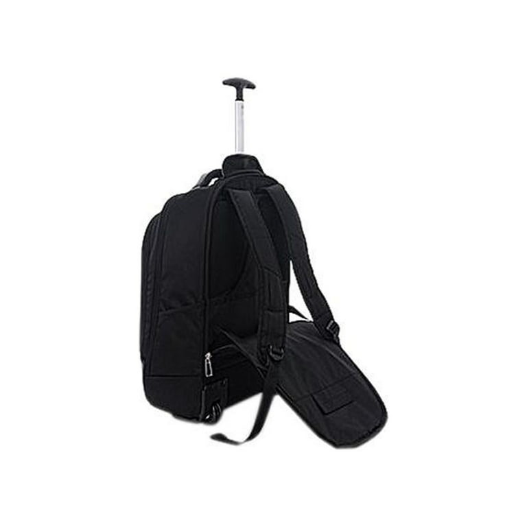 Eco Style Tech Exec 17-inch Black Rolling Backpack