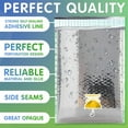 thumbnail image 3 of Silver Metallic Bubble Mailers, Padded Self Seal Envelopes, 500 Count, 4 x 7 in, 3 of 8