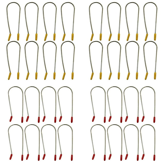 Hot Roller Clips for Electric Rollers Replacement Clip Kit Fixed Clip U Shaped Curling Hot Roller Clip Assorted Hot Roller Clips Replacements 8pcs/Pack 3 Sizes