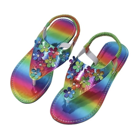 

XIMIN Women s Casual Clip Toe Flat Roman Shoes Summer Fashion Ladies Sandals Women s Beach Shoes Comfortable Shoes