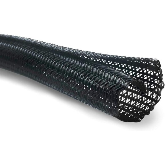 shiyou-Braided Split-Sleeve Wire Loom for High-Temperature Automotive Harness and Home Cable Management (1/8" - 10ft)