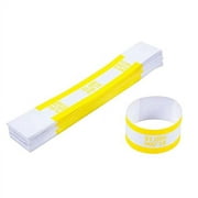 L LIKED Pack of .. 100 Currency Band Bundles .. Self Sealing Currency Straps .. Bands Money Bill Wrappers .. (Yellow $1000-100 PCS)