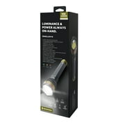 Swiss Tech 10,000 Lumen Rechargeable LED Flashlight with Power Bank, Waterproof Camping Flashlight