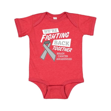 

Inktastic We re Fighting Back Together- Brain Cancer Awareness Gift Baby Boy or Baby Girl Bodysuit