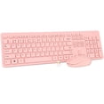 thumbnail image 1 of Combo de teclado y ratón inalámbricos Rii Standard Office (rosa), 1 of 8