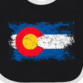 thumbnail image 4 of Inktastic Colorado Flag Distressed Look Boys or Girls Baby Bib, 4 of 4