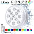 thumbnail image 1 of facefd Submersible LED Pool Light with RF Remote Control Waterproof Underwater Lights for Pond Party Garden No.3, 1 of 5