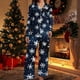 thumbnail image 1 of Puyaiuu Women 2 Piece Christmas Satin Pajama Set Cute Print Long Shirt Loose Shorts Matching Set Loungewear Gift, 1 of 5