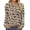 Apricot Floral, variant on Women Tunic Tops Casual Long Sleeve Shirts Crew Neck Fall Tops Basic Tees Floral Dressy Blouses