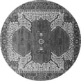 thumbnail image 1 of Ahgly Company Indoor Round Oriental Gray Industrial Area Rugs, 4' Round, 1 of 4