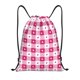 thumbnail image 1 of Fotbe Plaid Heart Bolsa Mochila con Cordón Estampada, Bolsa de Gimnasio Deportiva, Bolsa Cinch, Bolsa con Cordón para Hombres y Mujeres-Medium, 1 of 6