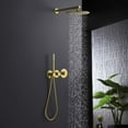 thumbnail image 3 of Kibi Circular 2 Function Thermostatic Shower System With Rough In Valve, 3 of 3