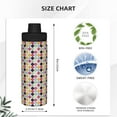 thumbnail image 3 of Lsque Polka Dot Pattern Water Bottle,18oz Sports Insulated Kettle for Cycling Gym Basketball Outdoor, Suitable as a Present, 3 of 7