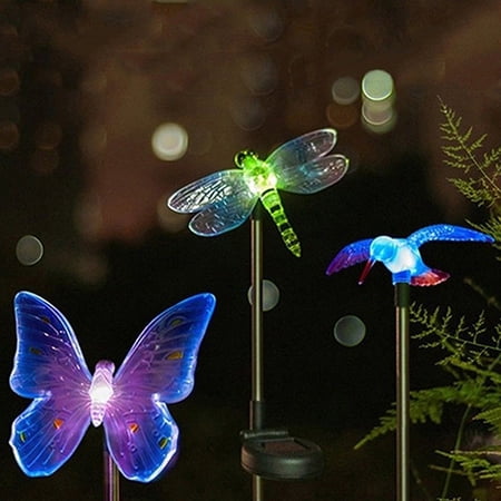 Cheers.US Solar Powered Garden Decor Stake Path Lawn Yard LED Outdoor Landscape Light Sun