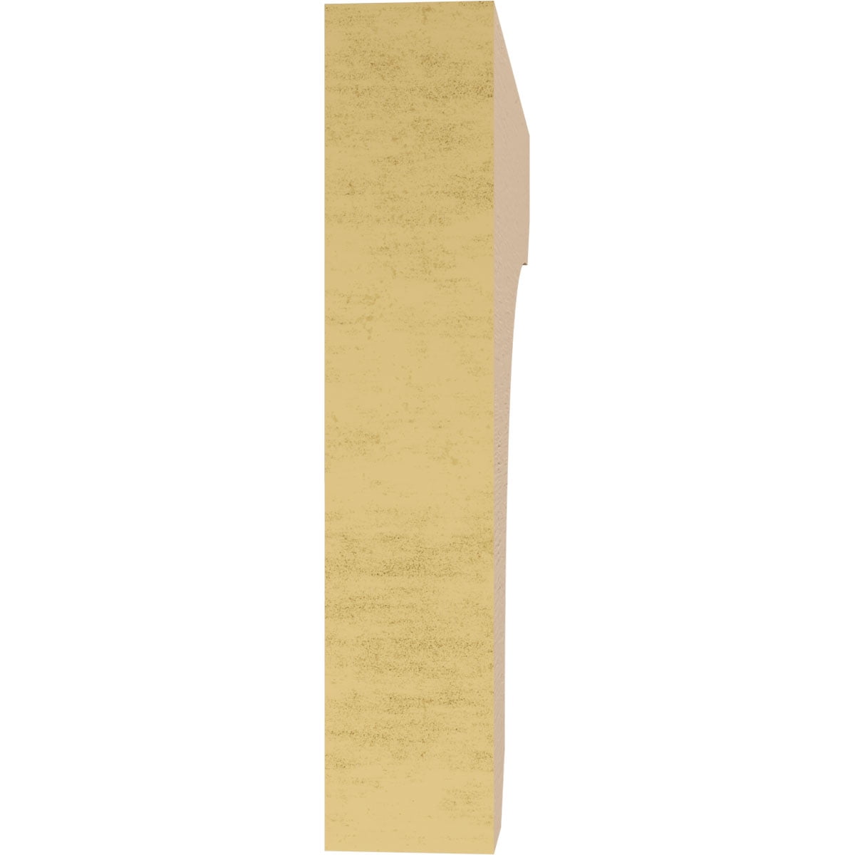 2"W x 10"D x 10"H Thin Legacy Rough Cedar Woodgrain TimberThane Corbel, Primed Tan