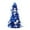 Blue, variant on Dezsed Christmas Decorations Mini Desktop Christmas Tree Decoration Small Tree Christmas Decoration Silver