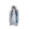 thumbnail image 4 of Iron On Embroidered Silver Gold Patch Virgin Mary Maria Guadalupe Mother of God, 4 of 4