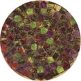 thumbnail image 1 of Ahgly Tapis d'Intérieur Lavable en Machine Carré Caramel Brun, 3 Pieds Carré, 1 of 7