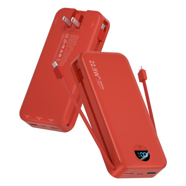 Power bank portátil citicr de 20000 mAh y 22,5 W con carga rápida USB-C