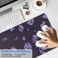 thumbnail image 4 of Long Mouse Pads for Desk,Purple Halloween Ghosts Skulls and Bats Desk Mats on Top Of Desks, Desk Mouse Pad Extra Large with 3mm Non-Slip Base and Stitched Edge for Gaming,Office,Work,Home 31.5x11.8in, 4 of 5