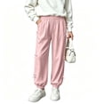 thumbnail image 6 of Ashirexll Girls Pants Elastic Waist Side Bow Knot Cuffed Pants Lightweight Breathable Loose Pants for 5-15 Years, 6 of 6