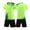 Light Green, variant on Hienoo Boys Football Tracksuit Quick Dry Short Sleeve Tshirt and Shorts Outfits