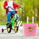 thumbnail image 4 of Kit de regalo de cestas para bicicletas para niños, accesorio impermeable para bicicleta delantera para scooter. Rosa, 4 of 5