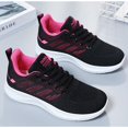 thumbnail image 3 of Women Lightweight Walking Sneakers Breathable Knit Lace Up Casual Athletic Shoes, 3 of 11