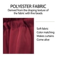 thumbnail image 3 of Taicans 1 Panel Blackout Valance,Kitchen Curtain Valance,Trim Tassel Valance Swag Rod Pocket Triangular Short Curtain for Kitchen Living Room Bedroom Decor 51 x 23.6 Inch Red, 3 of 12