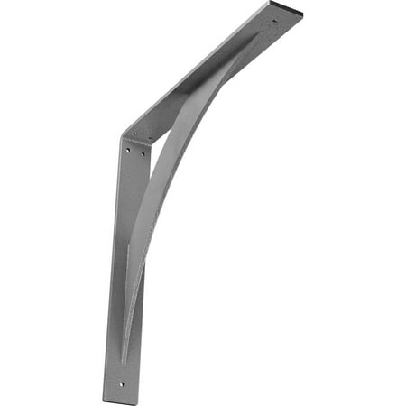 

Ekena Millwork 2 W x 16 D x 16 H Legacy Steel Bracket Hammered Gray