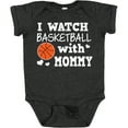 thumbnail image 3 of Inktastic I Watch Basketball with Mommy Boys Baby Bodysuit, 3 of 5