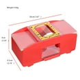 thumbnail image 3 of WYZworks Red Casino 2 Deck Automatic Playing Card Shuffler - Battery Operated Electric for Blackjack and Poker Playing Card Games (1-2 Deck, Cards and Battery not Included), 3 of 6