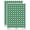 Dark Green, variant on Letter M Uppercase Felt Marker Font 200+ Round Stickers - Red - Gloss Finish - 0.50" Size