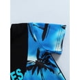 thumbnail image 6 of 2 Pieces Kids Shorts Set, Coconut Tree Print Round Neck Short Sleeve T-Shirt+ Short Pants Outfits, 6 of 9