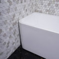 thumbnail image 6 of Clovis 60x28.74" Acrylic Plastic & Fiberglass Freestanding Bathtub in White, 6 of 7