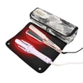 thumbnail image 3 of Hair Tool Organizer Bag with Heat Resistant Mat Removable Travel Storage Case for Hot Air Brushes Curling Irons Ink Wash Style Roses, 3 of 8