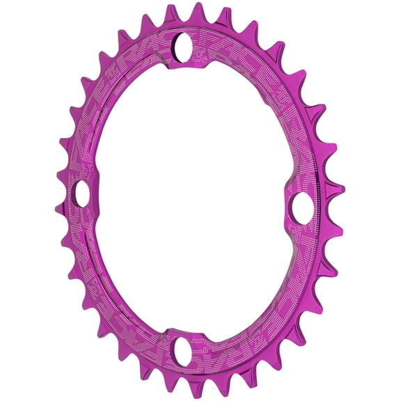 RaceFace 1x Narrow Wide Chainring - 36t 104 BCD 10-12 Speed 7075 Aluminum Purple