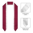 thumbnail image 2 of Graduation Sash Qatar Flag scarf Shawl Stole Sapphire Blue with Star Stripe Bachelor Gown Accessory Ribbon 180*14cm, 2 of 7