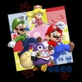 thumbnail image 2 of Men's Nintendo Super Mario Bros. U Deluxe Character Poster  Graphic T-Shirt, 2 of 5