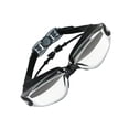 thumbnail image 4 of Gafas de natación antivaho, impermeables, transparentes, de visión amplia, con tapones de silicona suave para los oídos, para hombres y mujeres, color negro, 4 of 12