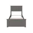 thumbnail image 4 of Nantucket Twin Wood Foundation Bed with Matching Footboard in Grey, 4 of 6
